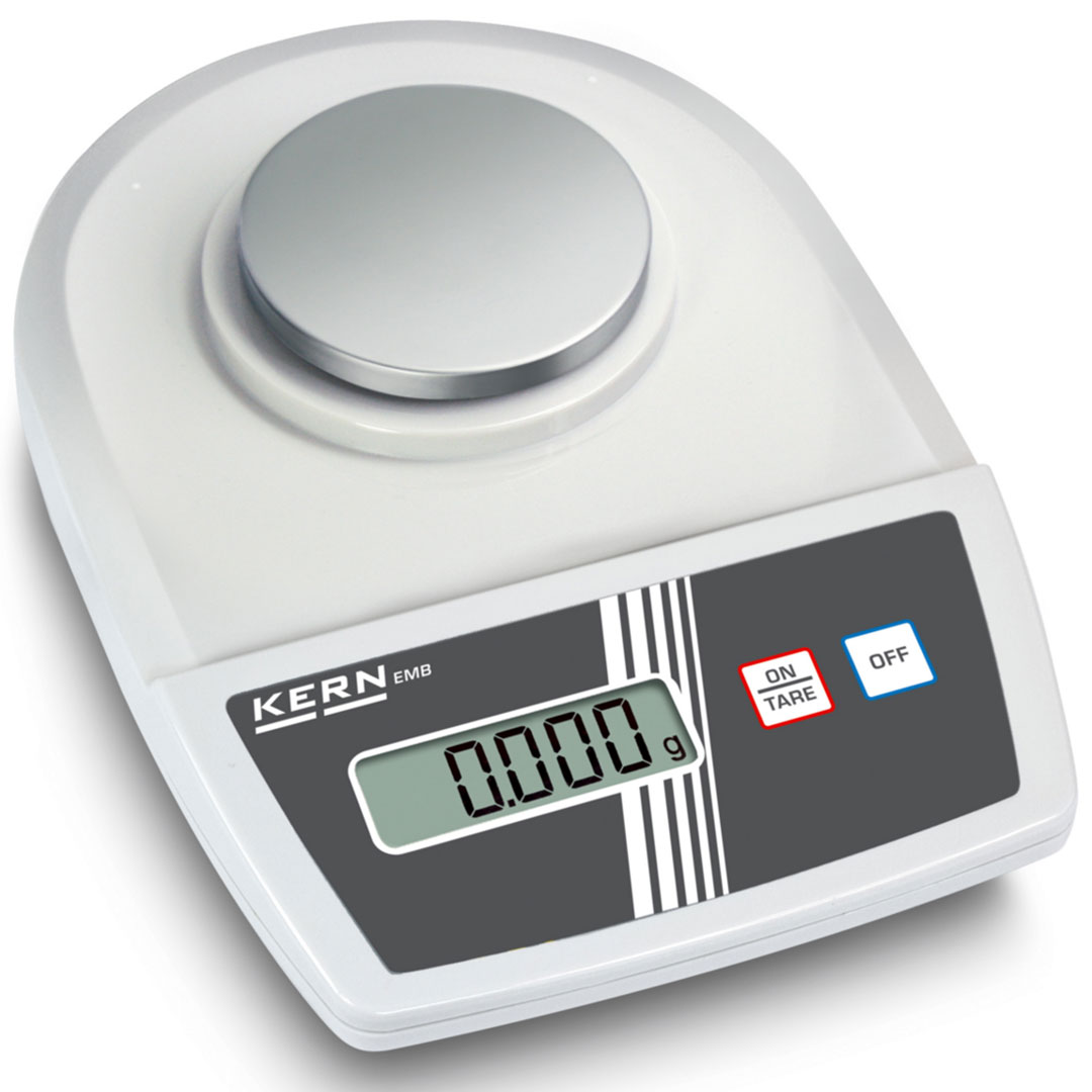 KERN Schulwaage 200g, 0.001g, KS-Wägeplatte D=82mm