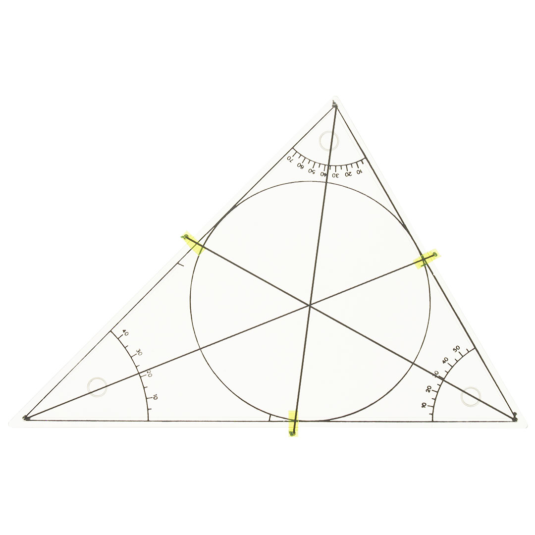 GÜNTER HERRMANN Dreieck mit Gummifäden, OHP-Mod.