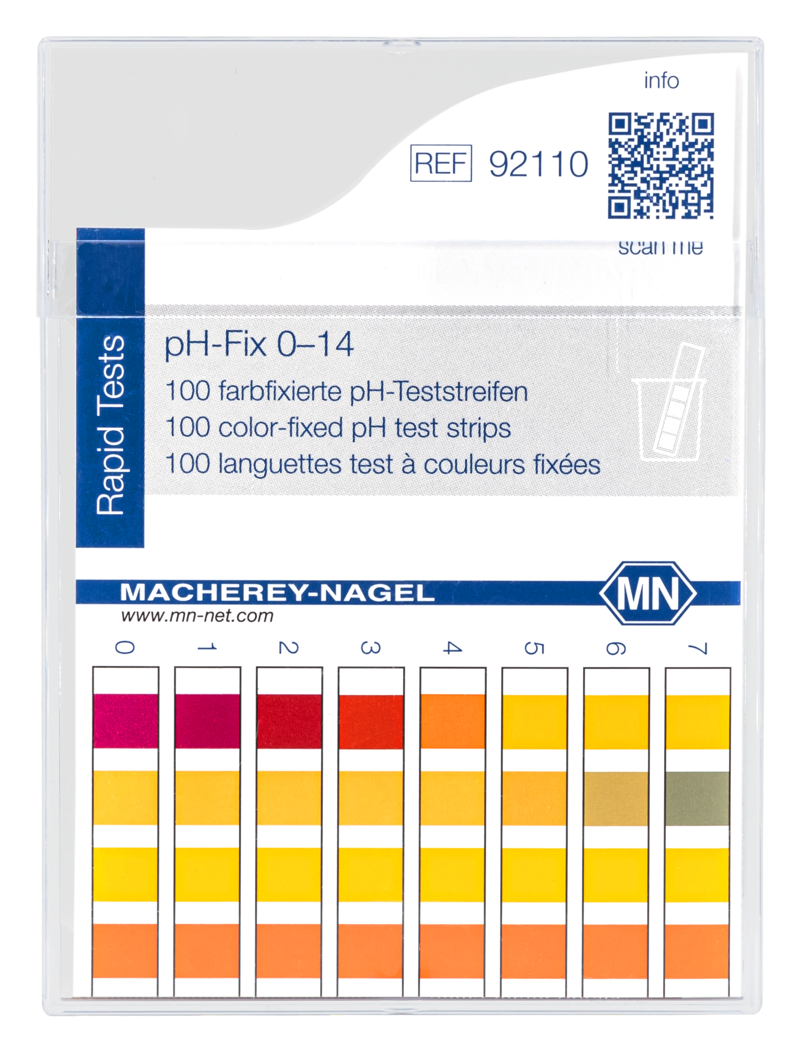 pH-Fix Indikatorstäbchen pH 0-14,0, 100 Stäbchen