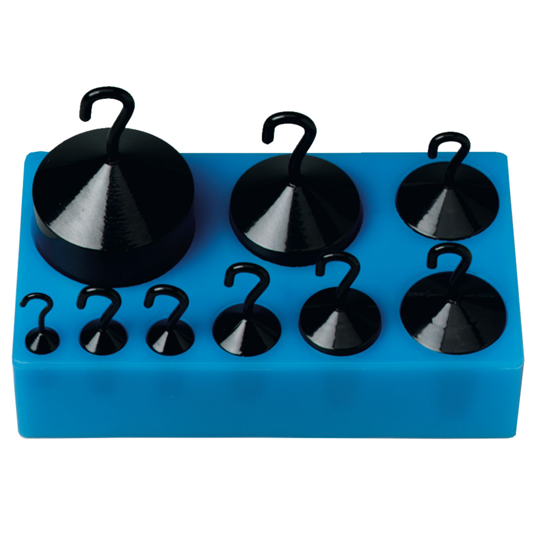 Gewichtsatz, 10 - 1000g, mit Haken