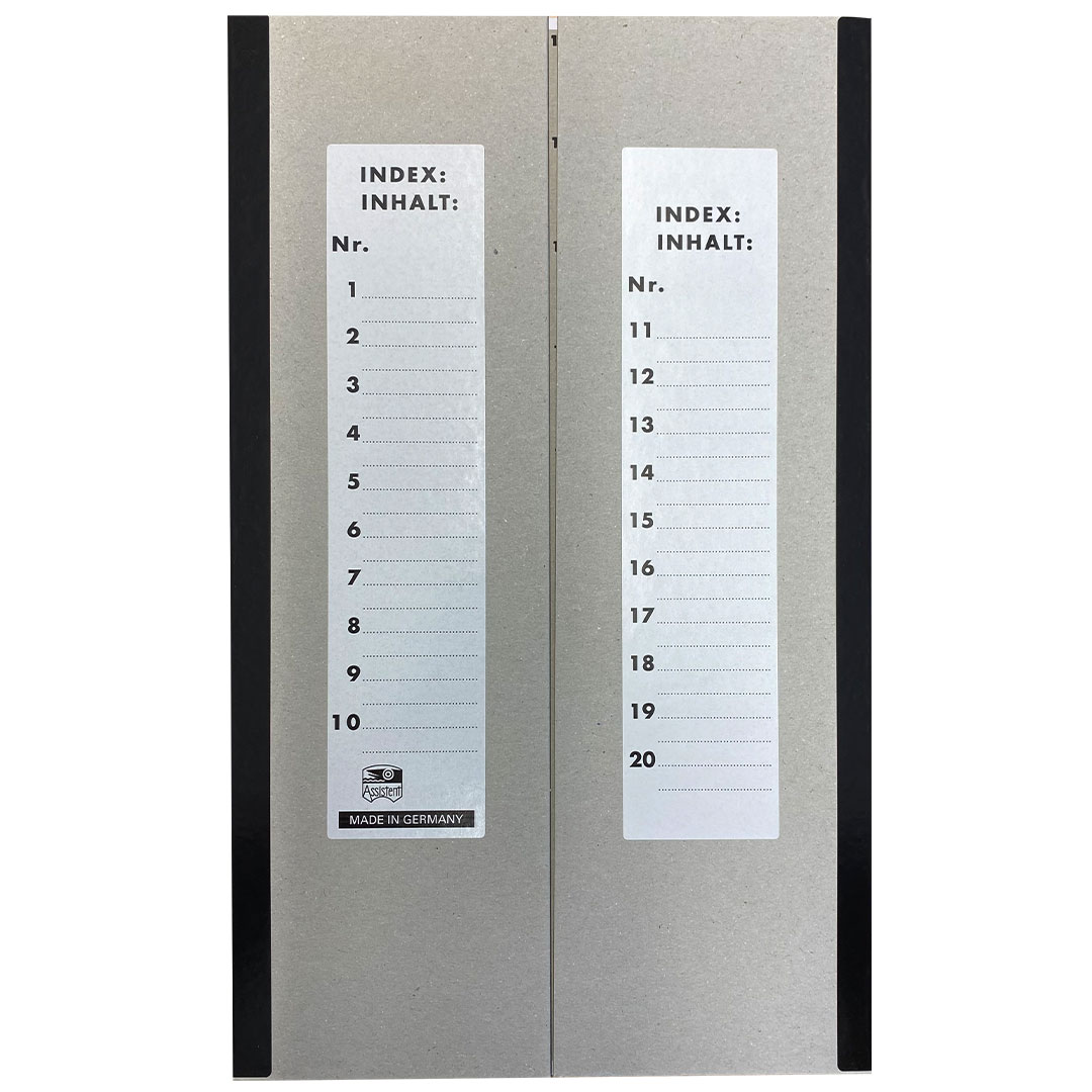 Aufbewahrungsmappe für 20 Präparate