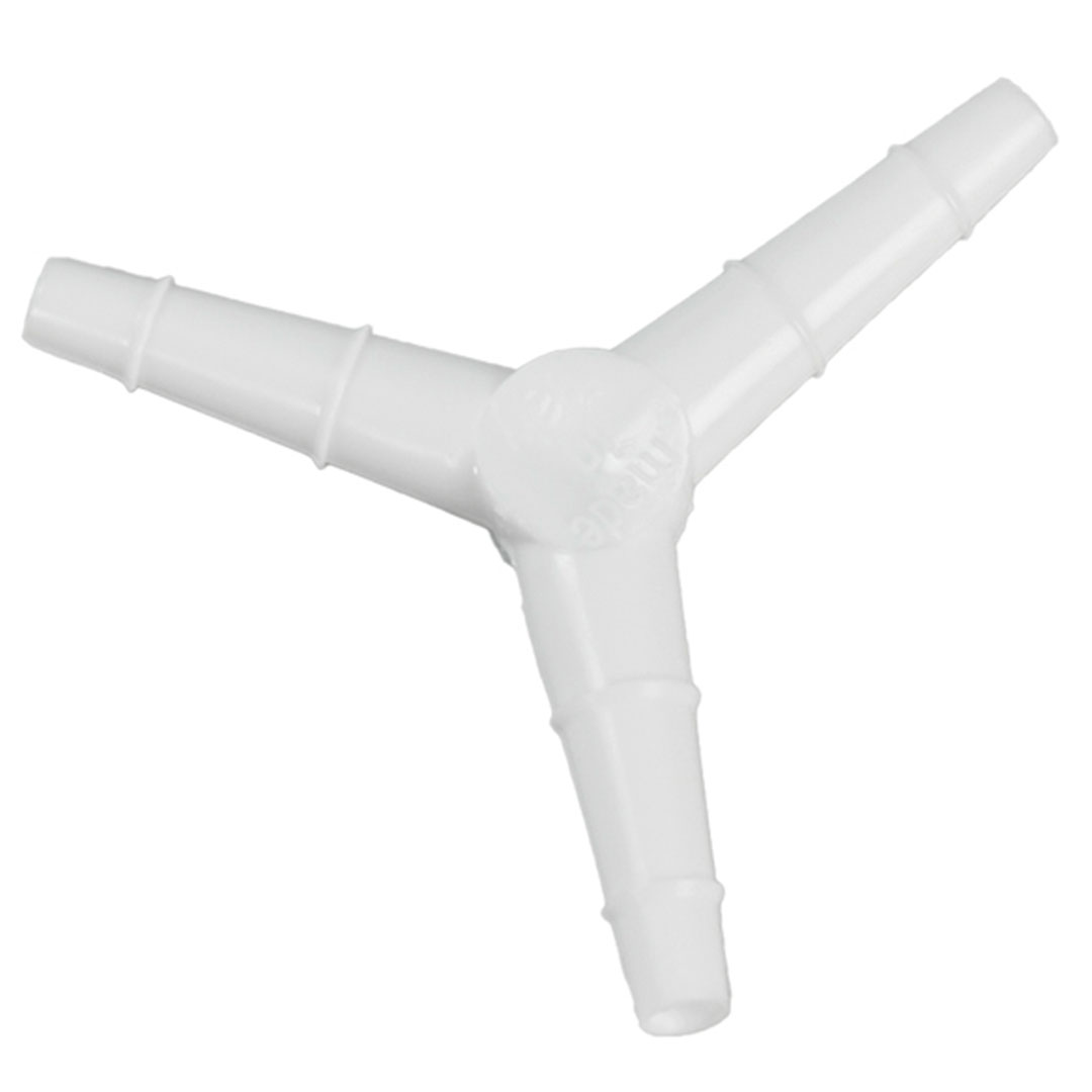Dreiweg-Schlauchverbindung PP Di=2 mm, für Schlauch Di=4-6mm, 3Stk.