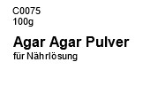 Agar-Agar für Nährlösung, 100g
