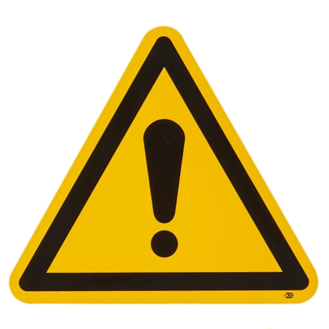 Warnzeichen Gefahrenstelle, 175mm, selbstklebend