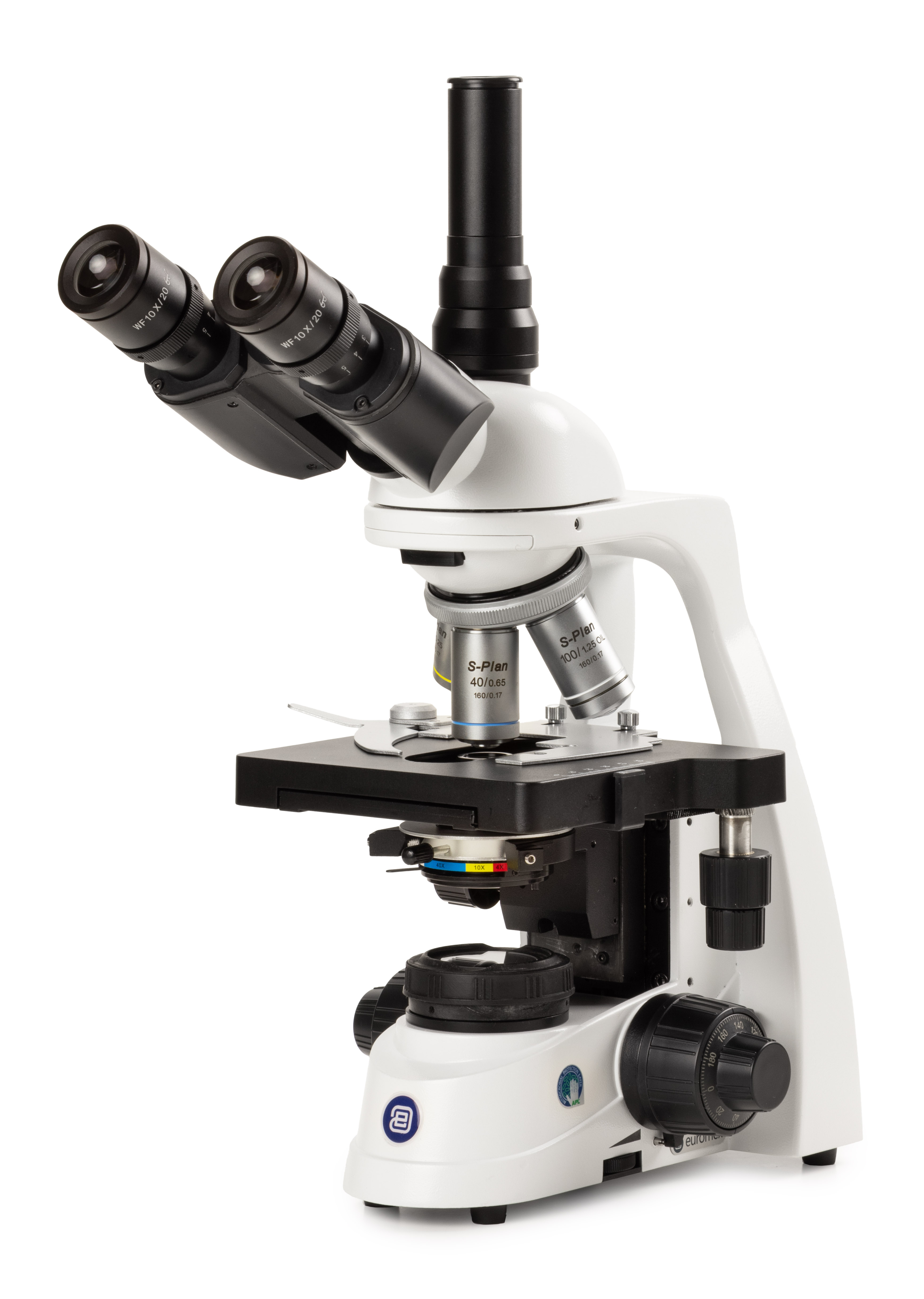 EUROMEX Mikroskop BlueScope EL.1652, trinokular, 4x, 10x, S40x, S60x