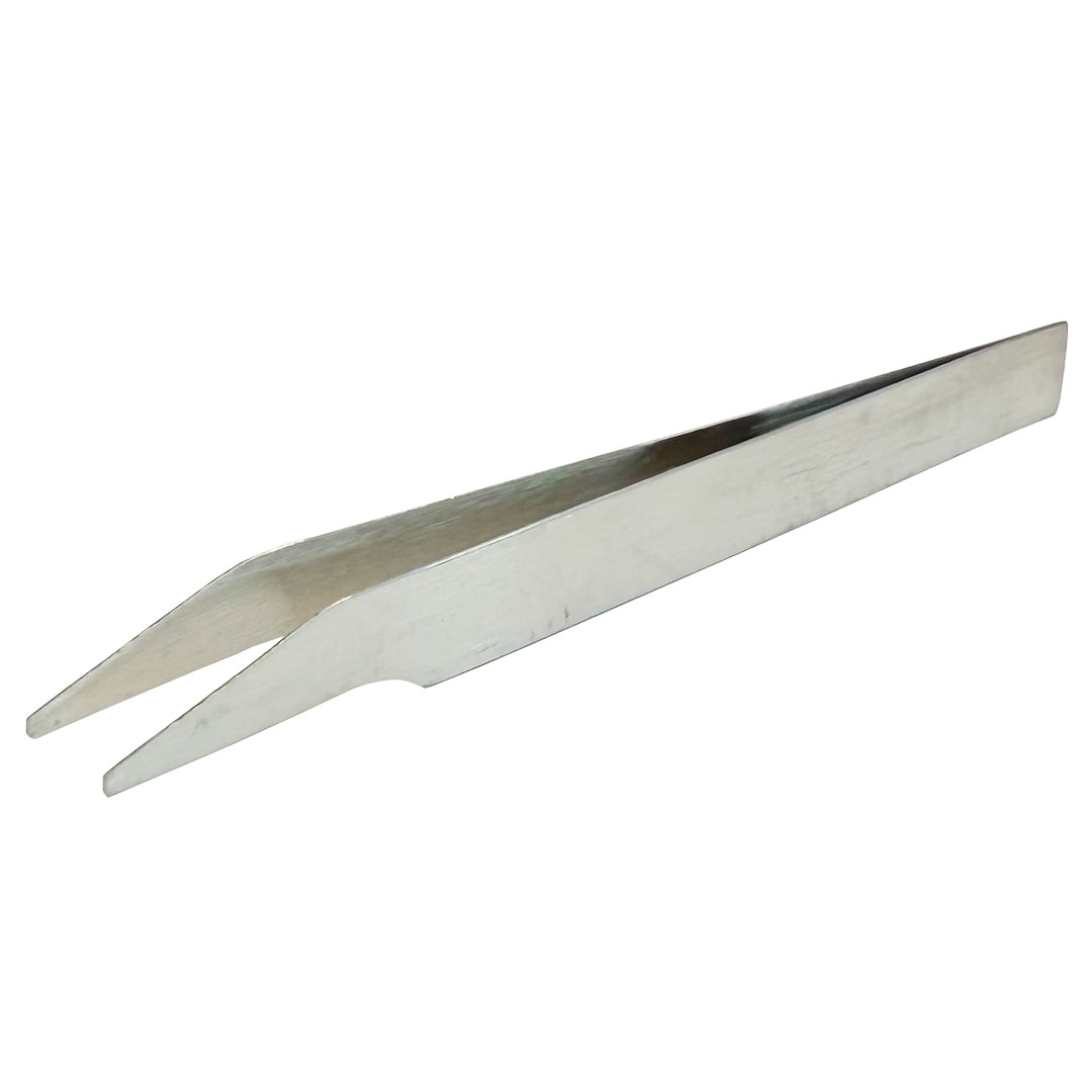 Federpinzette, stumpf, 105mm