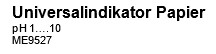 Unversalindikator o. Farbskala, pH1...10, 6 Ersatzrollen zu C3910