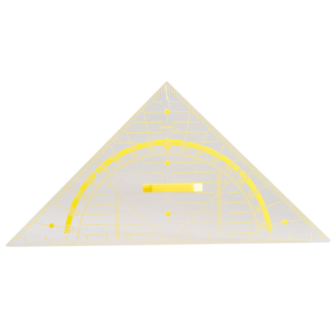 GÜNTER HERRMANN Geo-Dreieck (80cm) Macrolon transparent