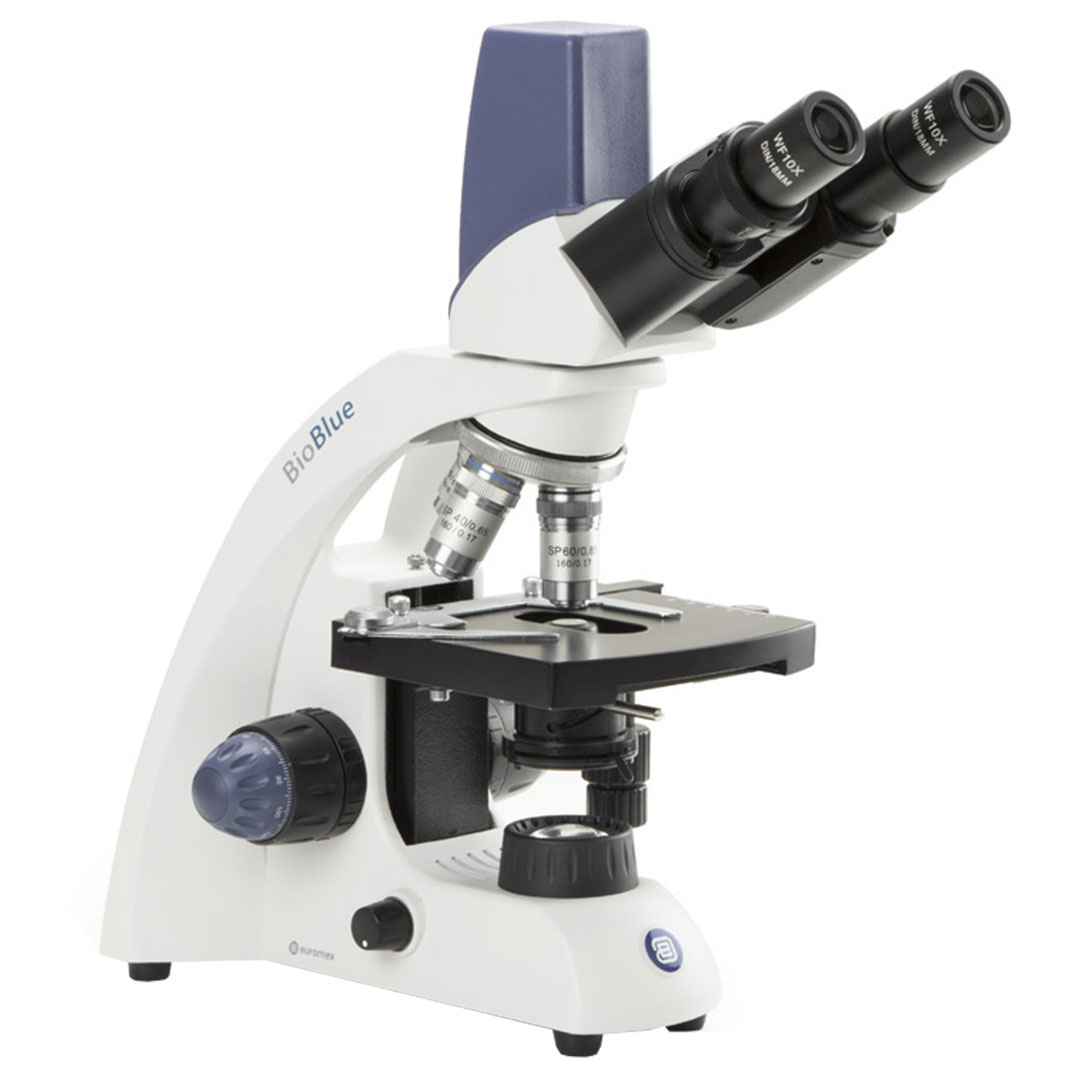EUROMEX Mikroskop BioBlue BB.4269, binokular, 4x, 10x, S40x, S60x mit 5MP Kamera