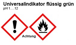 Universalindikator, flüssig grün, pH 1...12, 100ml