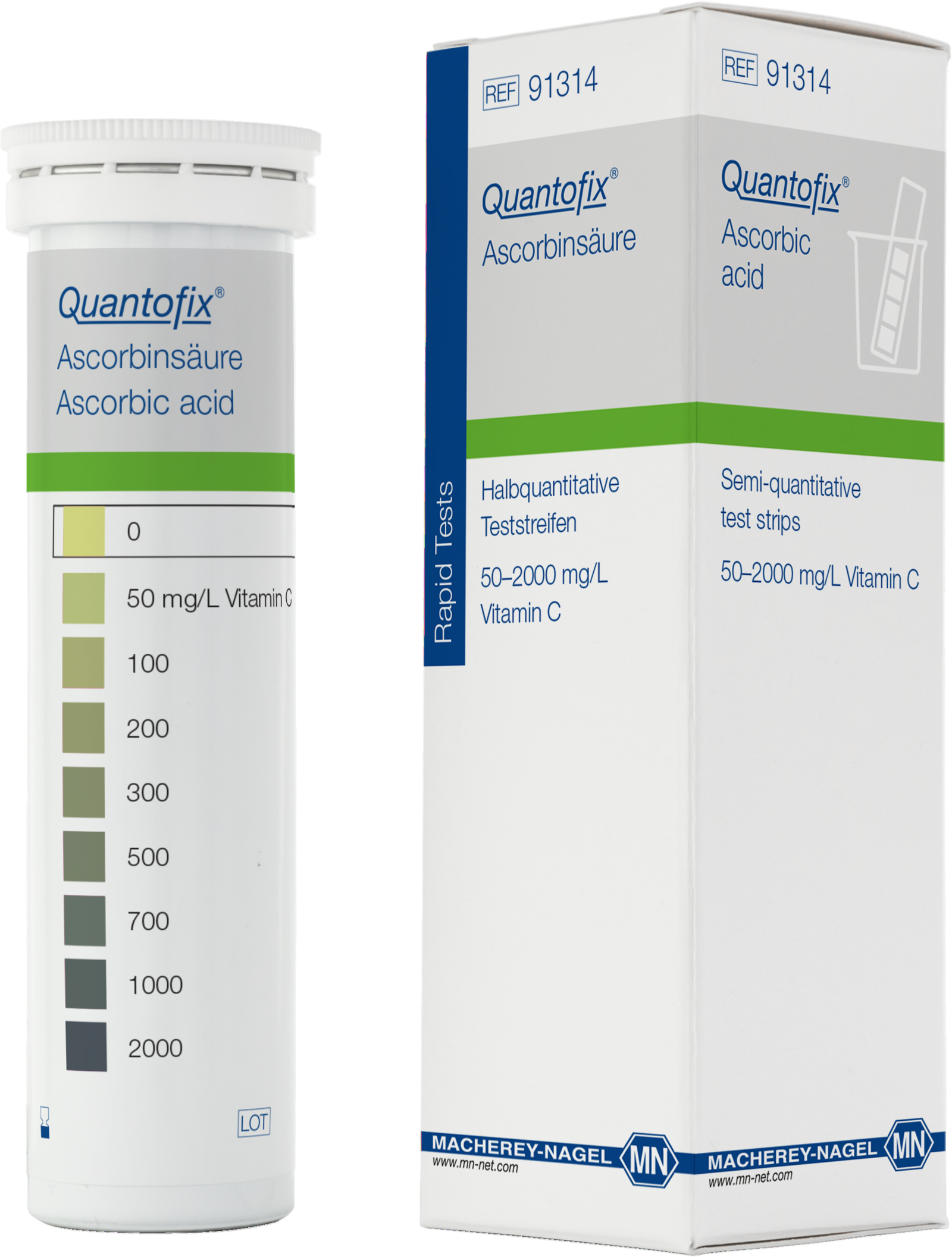 Ascorbinsäure,Quantofix Vitamin C, 100 Stäbchen