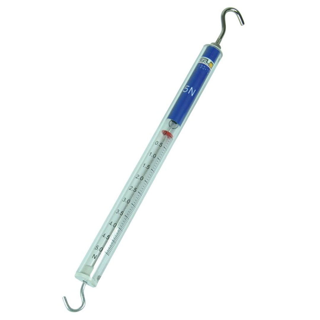 Kraftmesser   5N, transparent, blau, Kraftmesserhülse: L=215 mm Kraftmesser   5N, transparent, blau, Kraftmesserhülse: L=215 mm