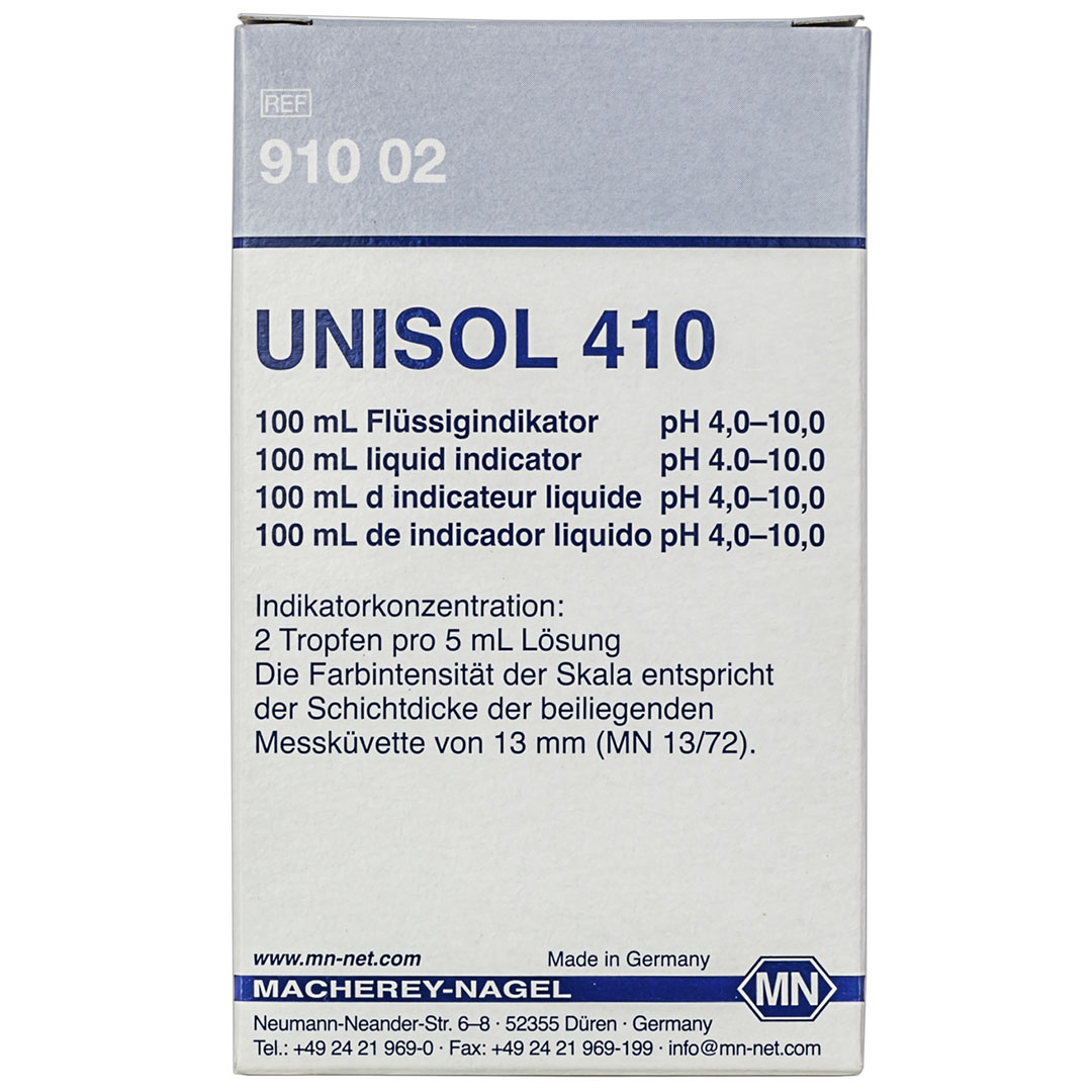 MACHEREY-NAGEL UNISOL 410, pH 4-10, 100ml