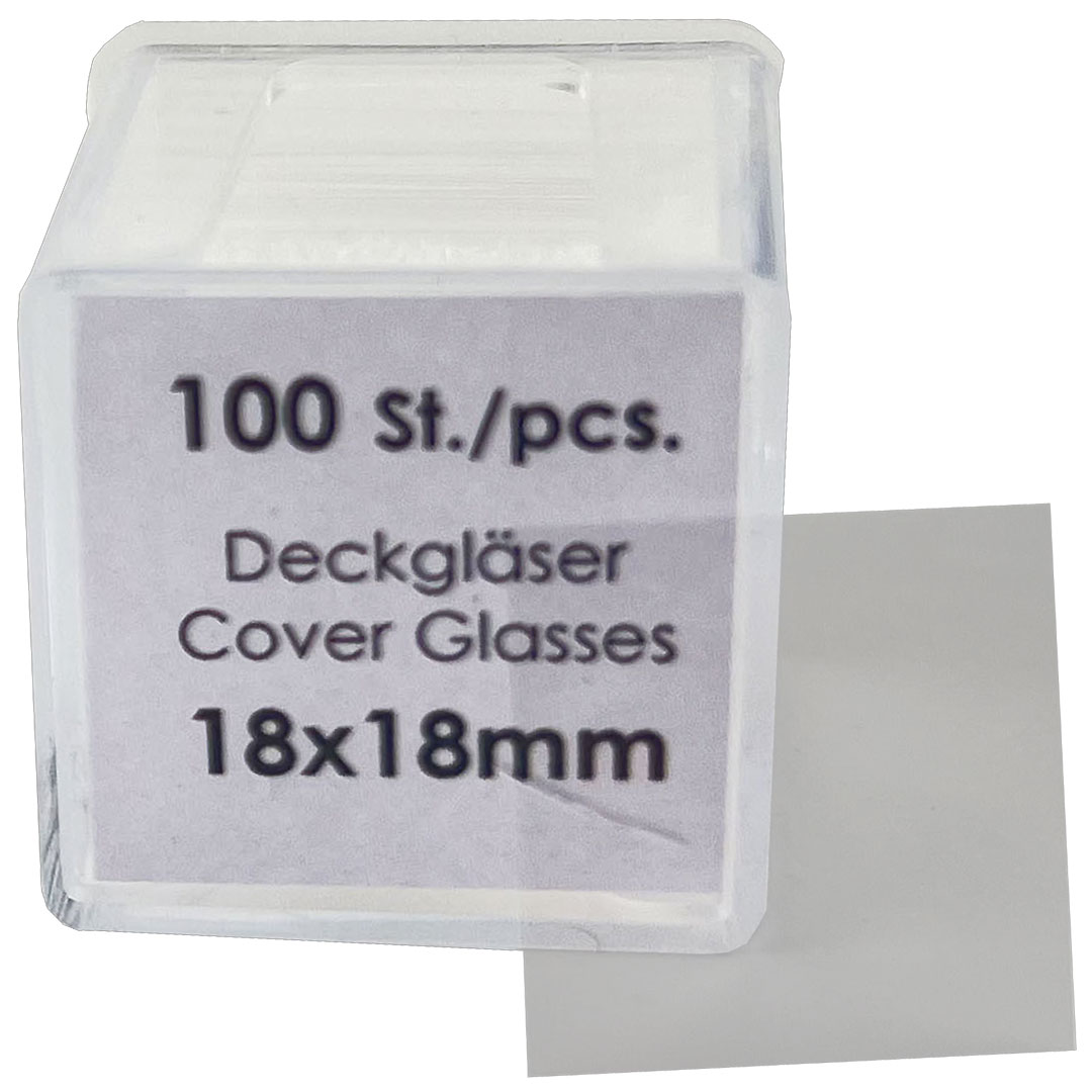 Deckgläser für Mikroskopie 20x20mm,100Stk.