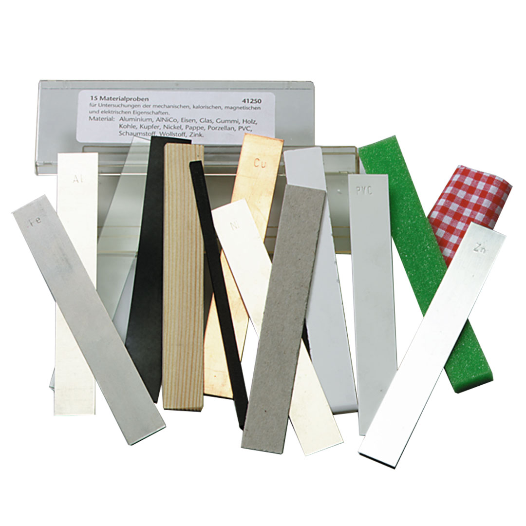Materialproben, Satz à 14 Proben