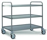 Rollwagen Edelstahl, 3 Etagen, 90x60x94cm Rollwagen Edelstahl, 3 Etagen, 90x60x94cm