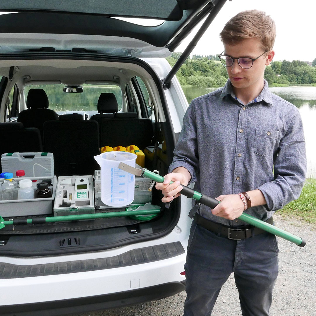 Teleskopstange aus Fiberglas 145 bis 280 cm