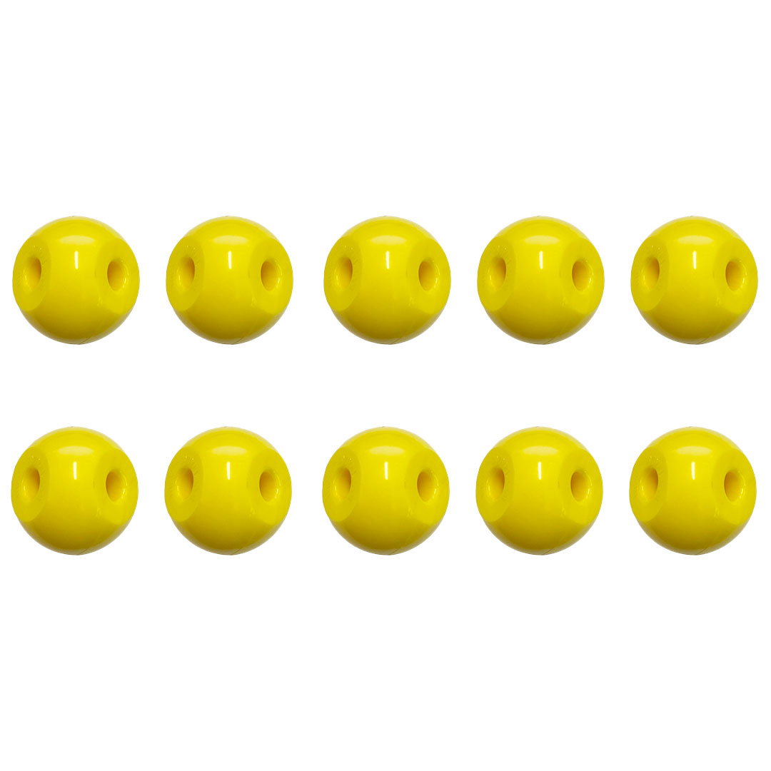 MOLYMOD Molekül Schwefel, 2 Loch, 23 mm, 10 Stk. gelb