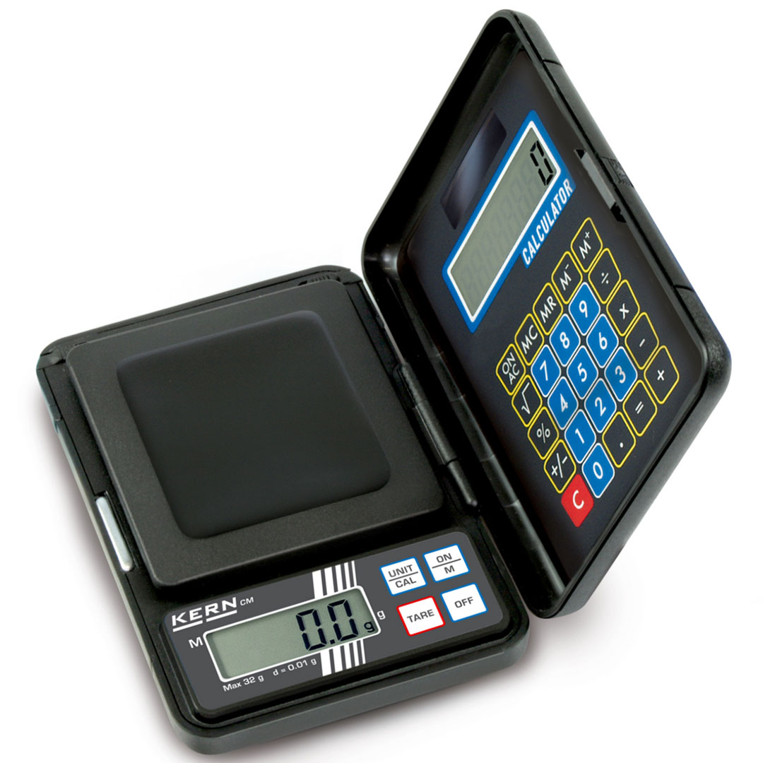 KERN Taschenwaage 60g, 0,01g mit Klappdeckel
