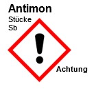 Antimon Stücke, 200g