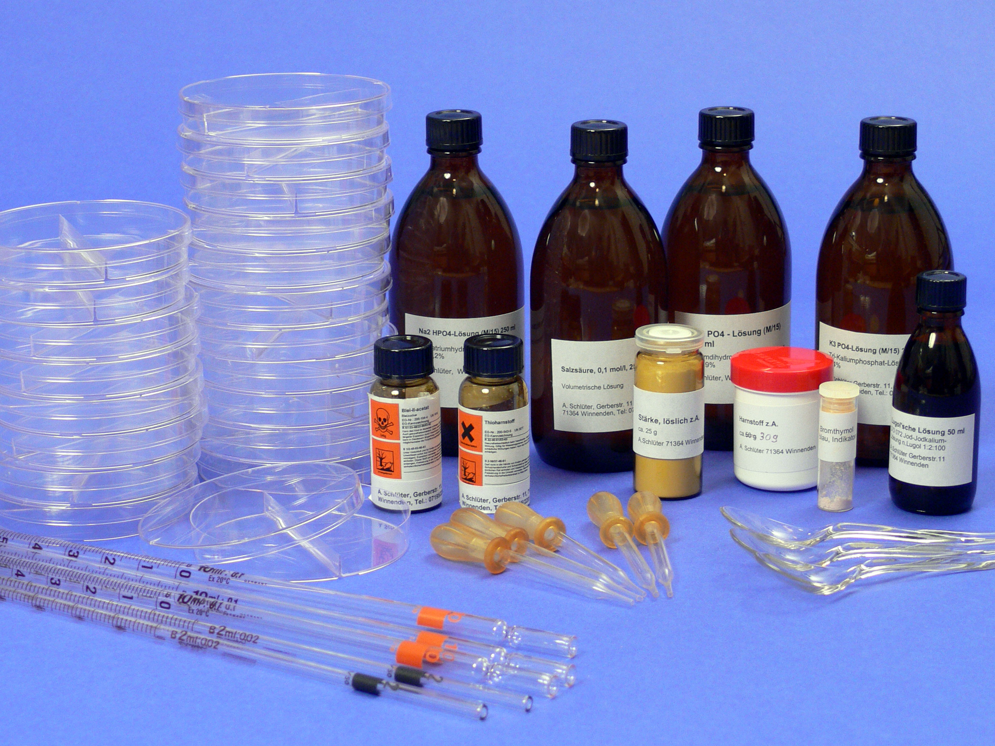 Enzym-Kit, Grundlagenexperimente