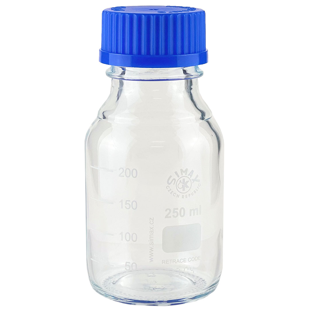 Laborgewindeflasche 1000ml, klar, mit Teilung