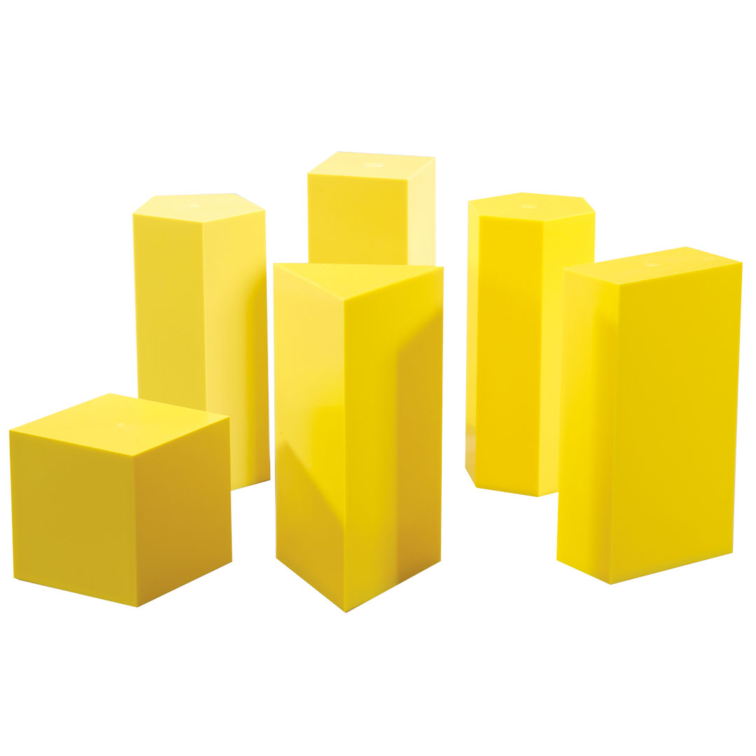 GÜNTER HERRMANN Hohlkörper Prismen regelmässig, 6-teilig