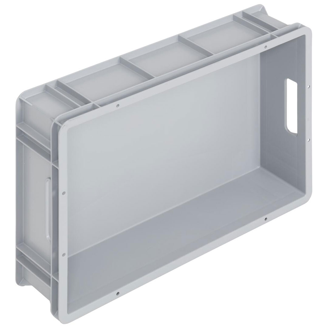 WEZ Stapelbehälter mit Durchfassgriff Logiline LL 60x40x14,5 cm grau