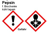 Pepsin f. Biochemie, 25g