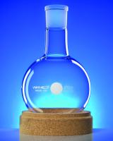 Kurzhalsrundkolben Boro 3.3, 100ml, NS29/32, H=105mm,D=64mm