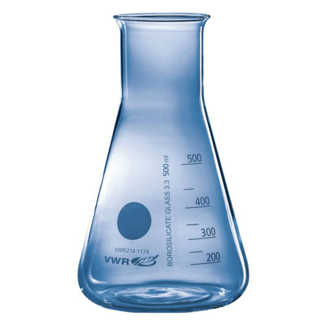 Erlenmeyer Boro 3.3, enghals, 250ml, graduiert