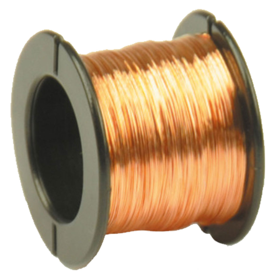 Kupferdraht, D=0,2mm, L=30m, Rolle, schwarz