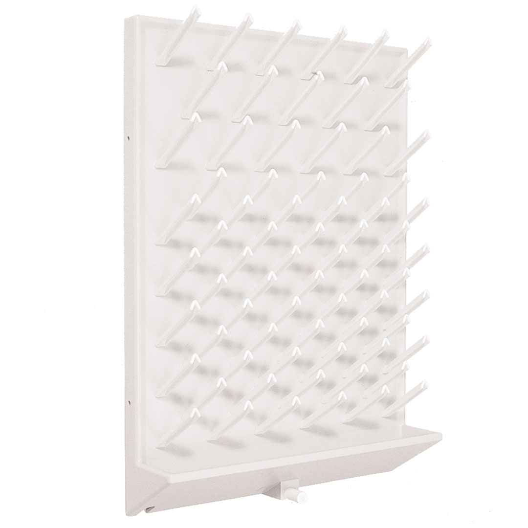 Abtropfgestell für Wandmontage mit 72 Abtropfstäben, 450x630mm