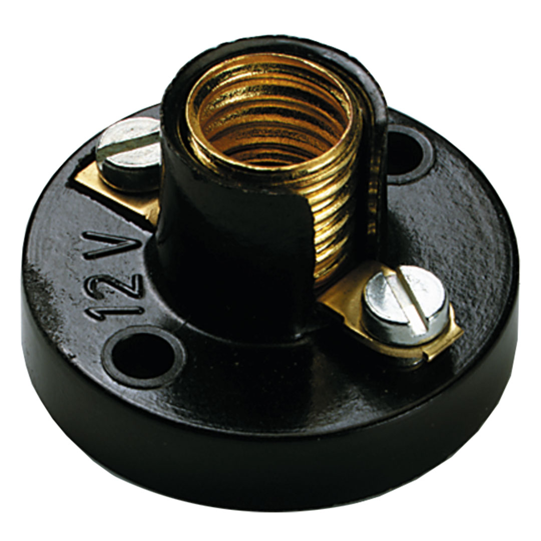 Lampenfassung E10 mit Sockel