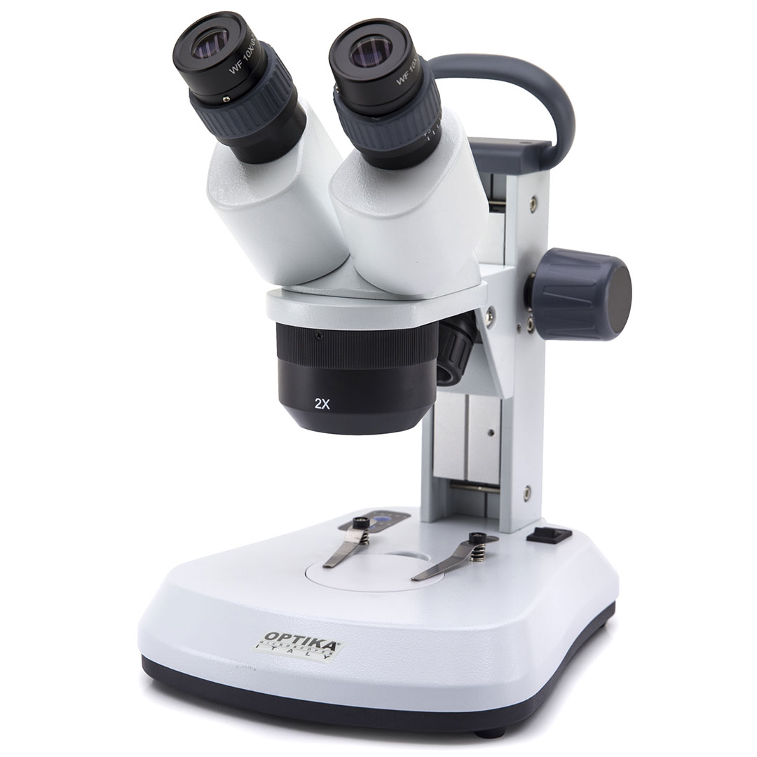 OPTIKA Mikroskop Stereo 1x/2x-4x, SFX91, festes Stativ mit Griff
