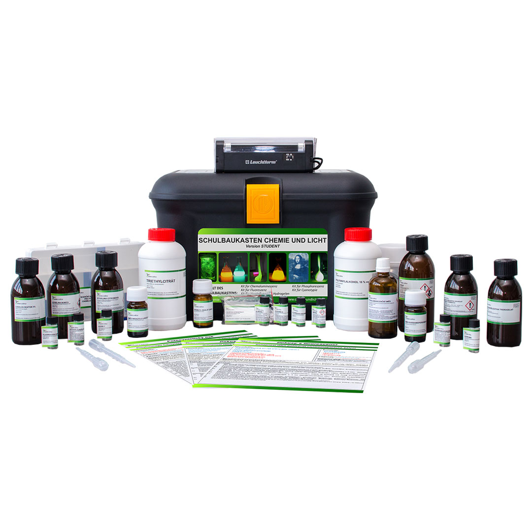 Chemie und Licht Kit Student mit 7 chemischen Modulen