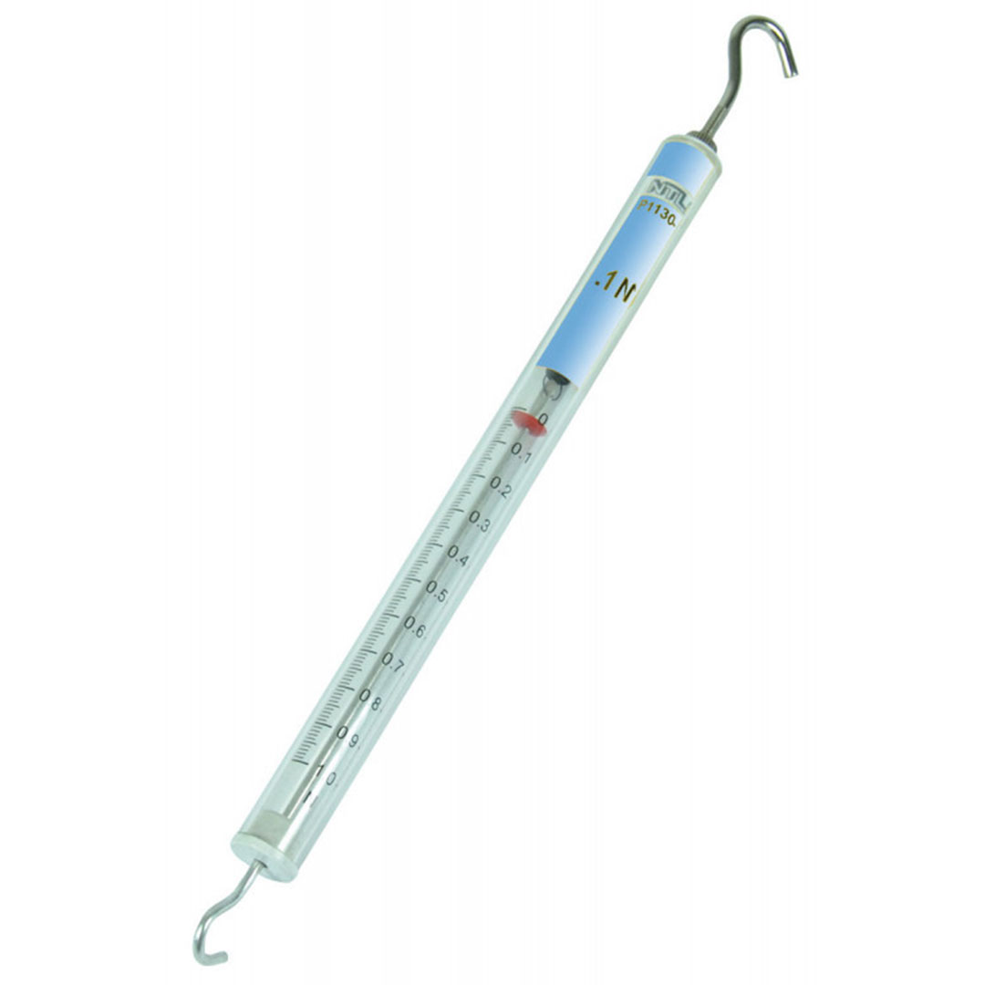 Kraftmesser 0,1N, transparent, hellblau, Kraftmesserhülse: L=215 mm