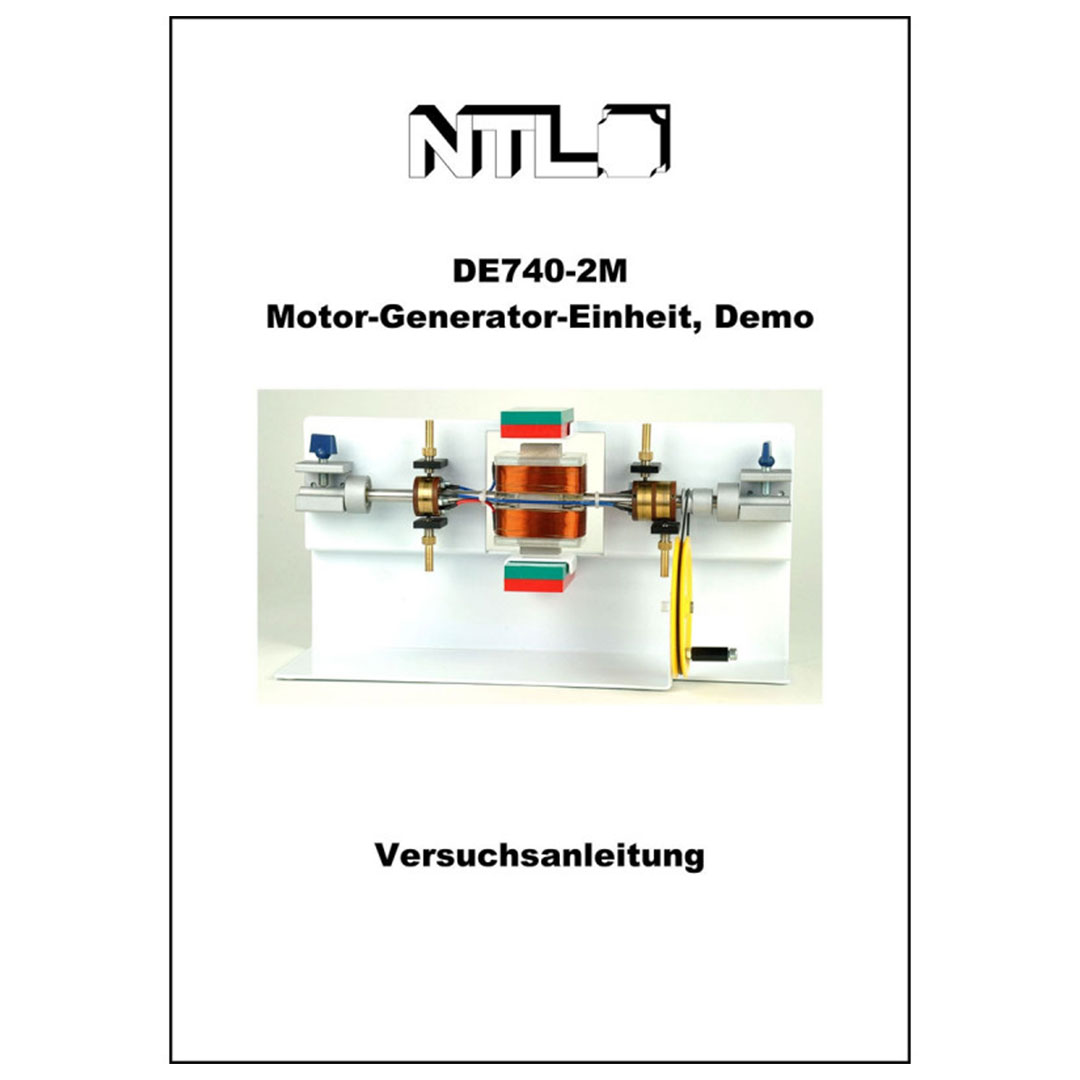 Versuchsanleitung zu N-DE740-2M Motor-Generator Einheit, Demo