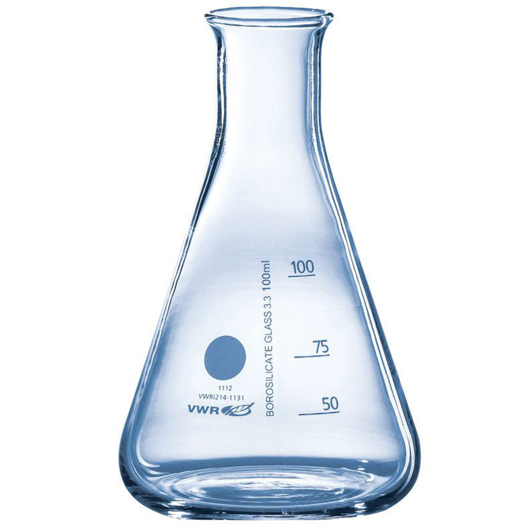 Erlenmeyer Boro 3.3, enghals, graduiert, 200ml