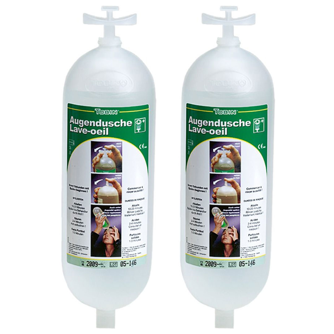 Ersatz-Augenspülflaschen, 2 x 1 Literflaschen