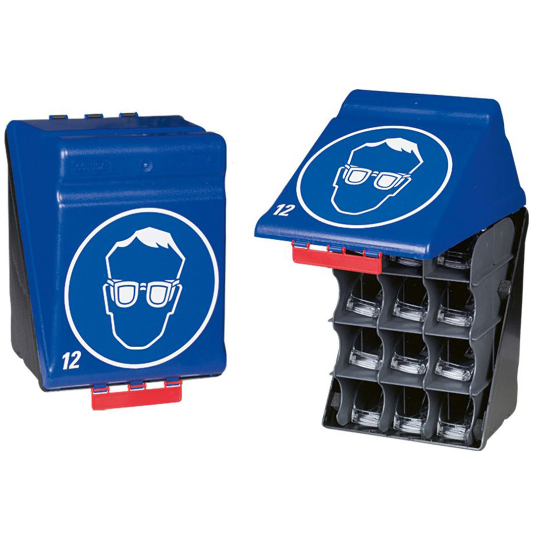 Aufbewahrungsbox GEBRA für 12 Schutzbrillen