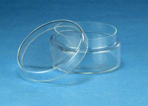 Glasdose n.F. mit Falz,Deckel lose überfallend Glasdose n.F. mit Falz,Deckel lose überfallend