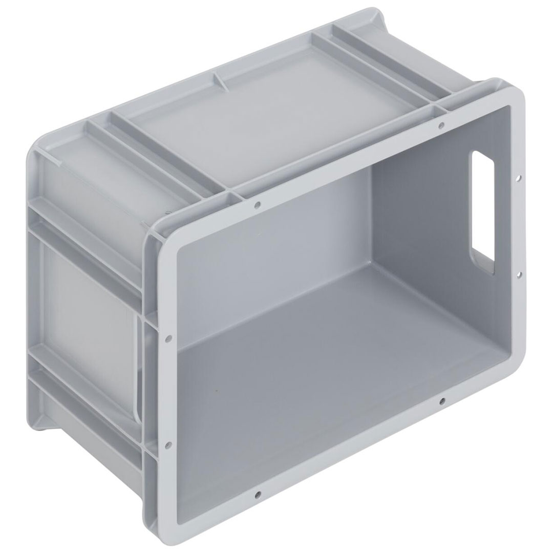 WEZ Stapelbehälter mit Durchfassgriff Logiline LL 40x30x21,2 cm grau