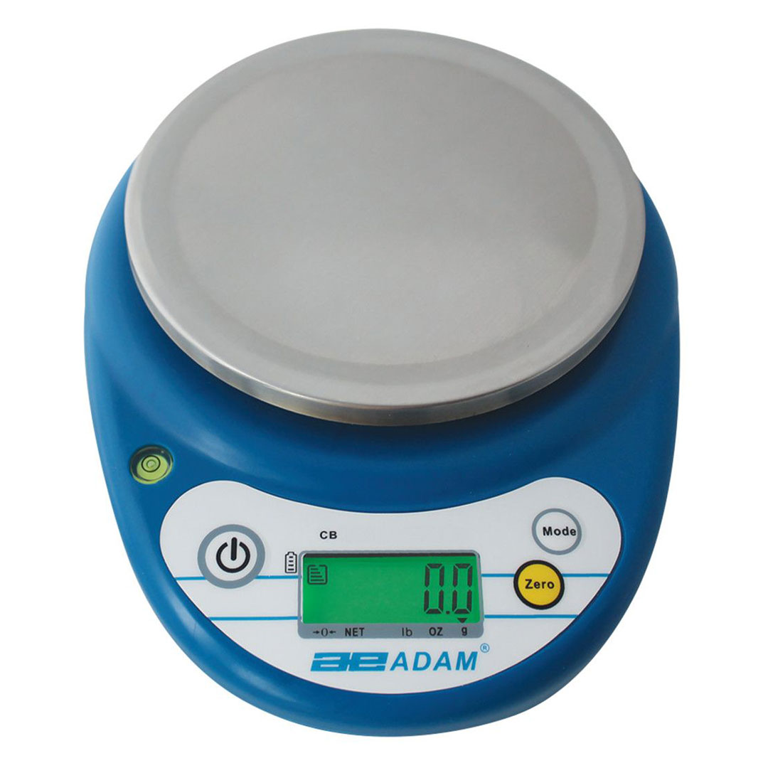 AE ADAM Kompaktwaage CB, 500g, 0,1g, Wägeplatte  ø=130mm