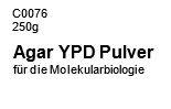Agar YPD, Pulver für die Molekularbiologie, 250g Agar YPD, Pulver für die Molekularbiologie, 250g