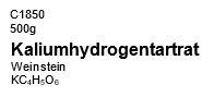 Kaliumhydrogentartrat Weinstein, 500g
