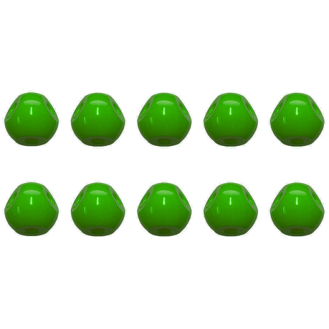 MOLYMOD Molekül Halogen, 4 Loch, 23 mm, 10 Stk. grün
