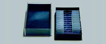 Aufbewahrungskasten für 25 Präparate, Plastik