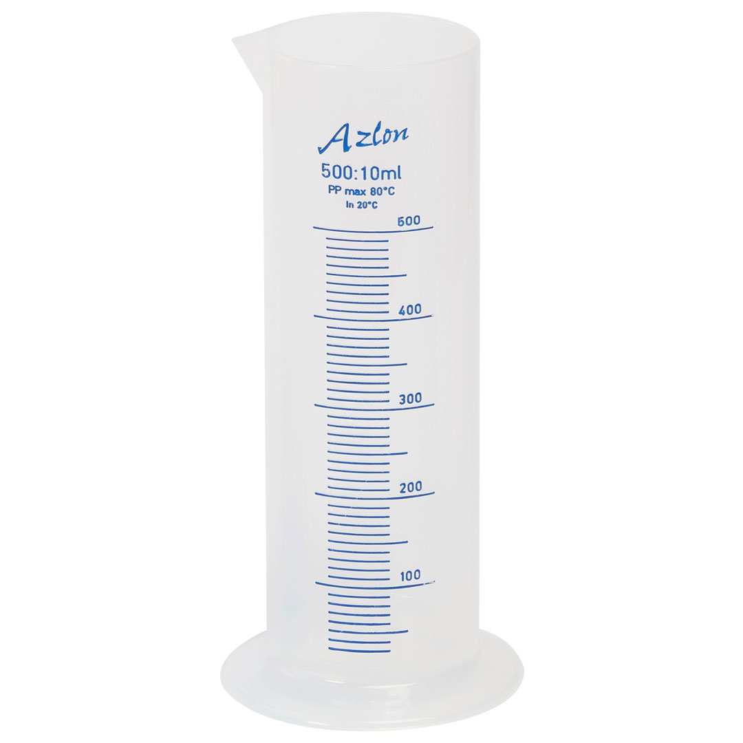 Messzylinder Rundfuss, Polypropylen, n.F., 1000ml, Teilung 20ml