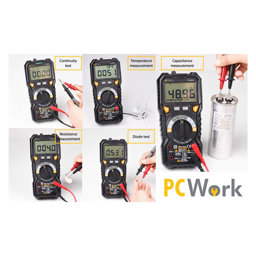 Multimeter digital, True RMS, PCW02A